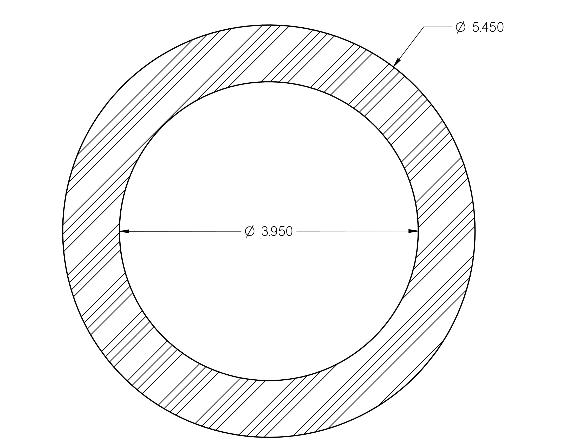 4.5 IN. CAP GASKET .0625 THICK 400225-1 | Newby Rubber Inc.